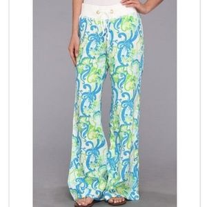 LILLY PULITZER BEACH LINEN PANTS M